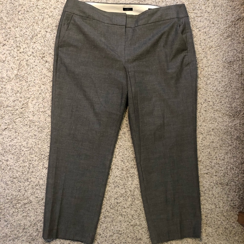 Gray trousers